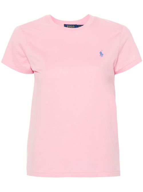 T-shirt donna mezza manica con logo ricamato POLO RALPH LAUREN | 211898698019